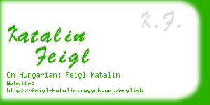 katalin feigl business card